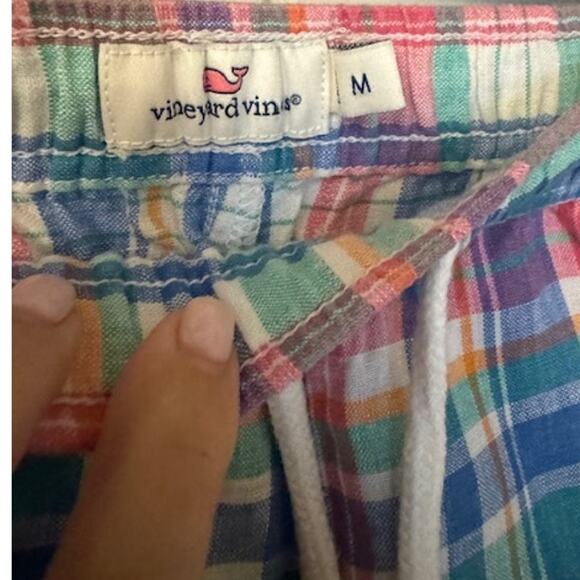 Vineyard Vines Madras Linen Plaid Shorts M NWOT - Picture 6 of 9